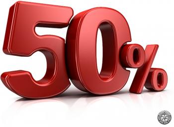  ""    50% 