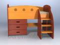 Дарья-2 Кровать чердак с тремя ящиками, город Рязань