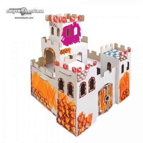 Рыцарский замок - 3D игрушка-раскраска из гофрокартона. Арт.103, город Рязань